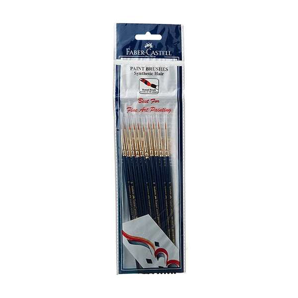 FC-Paint Brush - Synth Hair Round Size 0 Pack10 (1)